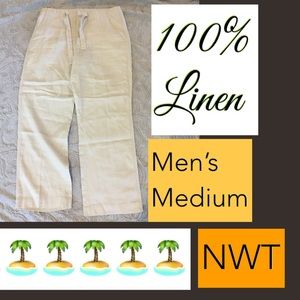 🌿NWT Medium 100% Linen Pants